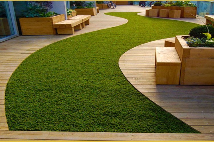 Hotel artificial grass Design