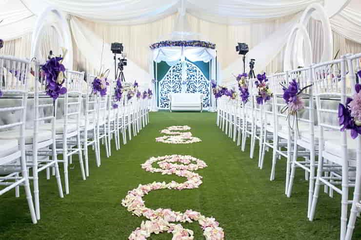 Artificial grass for events