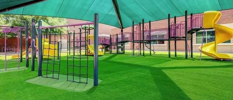 Artificial grass for school playground