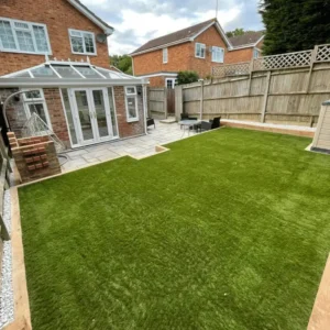 Hestia 40mm Artificial Grass with Natural Four-Tone Green Fibrers