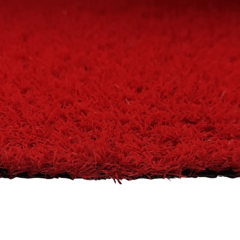 18mm Red Artificial Turf for Sports and Recreational Spaces